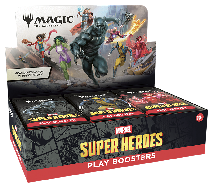 Magic The Gathering Marvel super heroes play booster box 1 Magic The Gathering Marvel super heroes play booster box