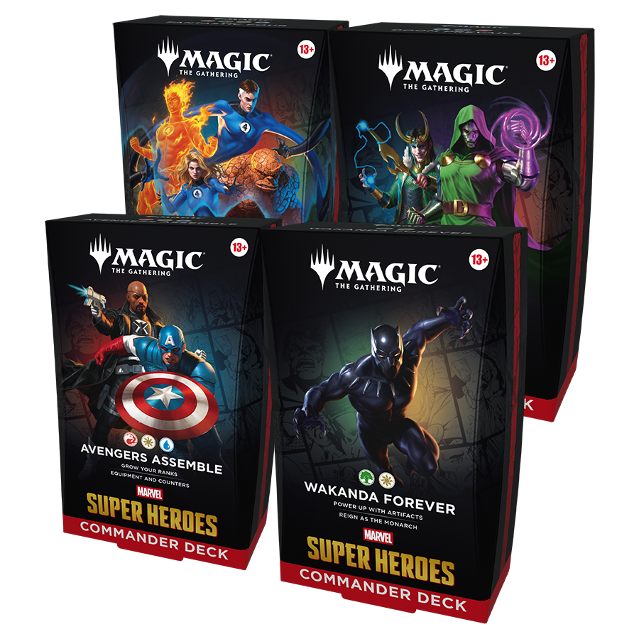 Magic the gathering Marvel super heroes Commander decks set de 4 1 Magic the gathering Marvel super heroes Commander decks set de 4