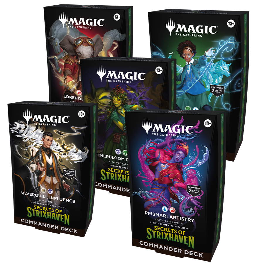 Magic The Gathering Secrets of Strixhaven commander set 1 Magic The Gathering Secrets of Strixhaven commander set