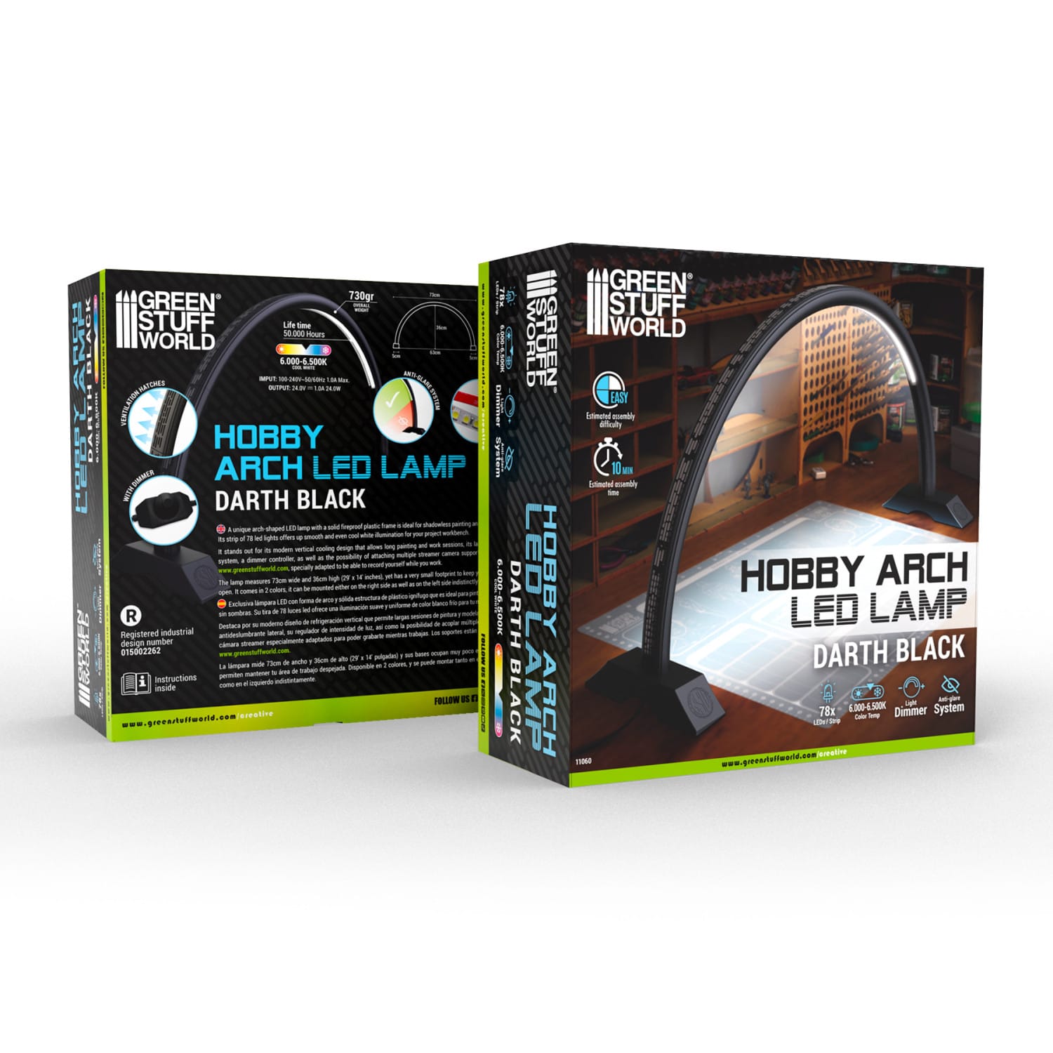 Lampe LED Hobby arch Noire 1 Lampe LED Hobby arch Noire