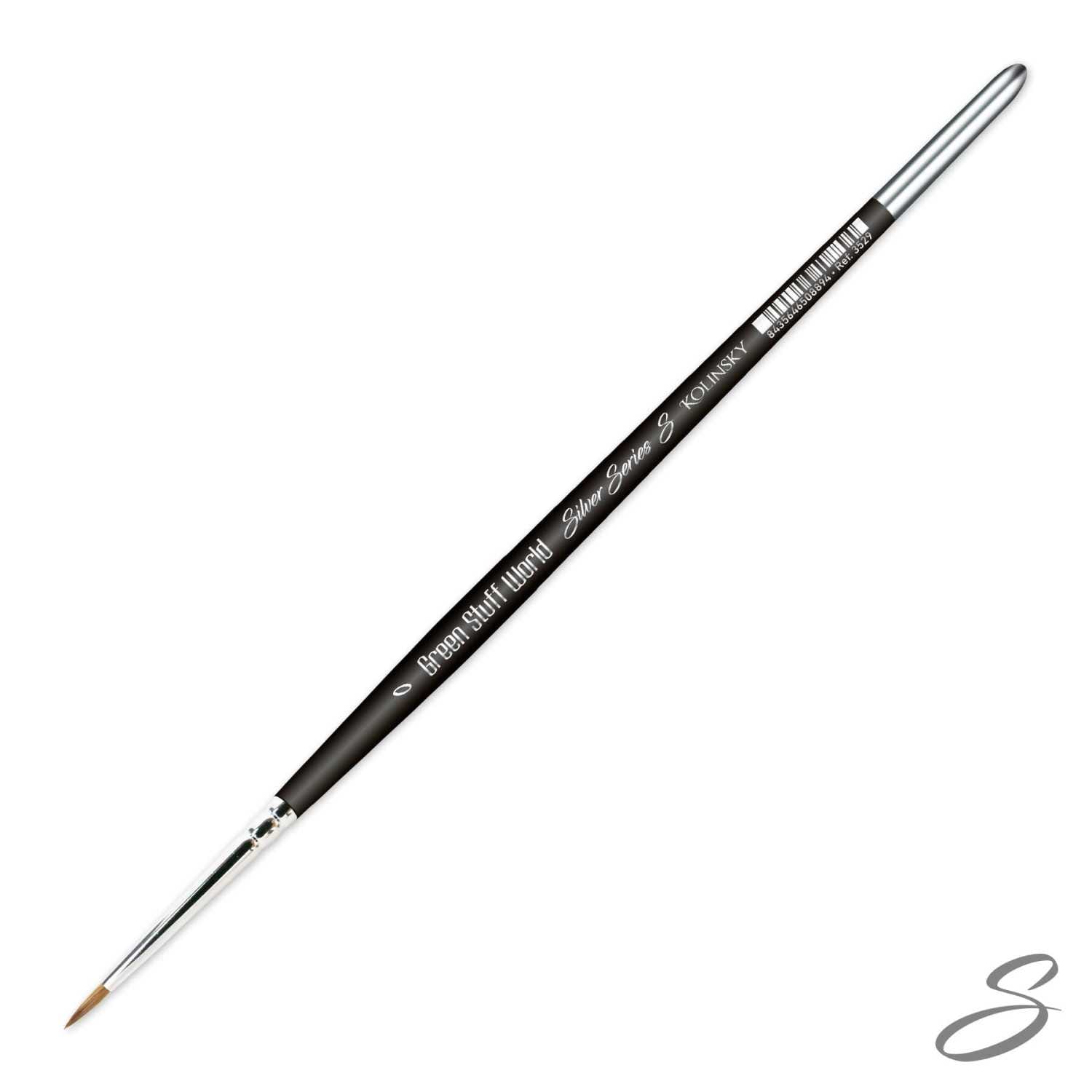 Sibérian Kolinsky pinceau 0 série argent 1 Sibérian Kolinsky pinceau 0 série argent